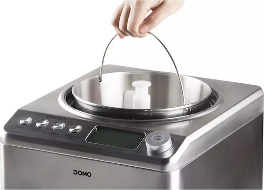 Domo Pro Παγωτομηχανή 2.5lt Ασημί