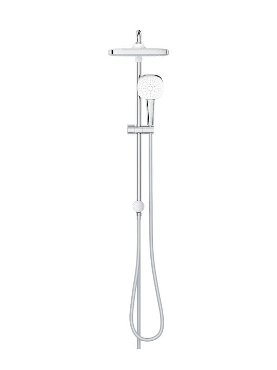 Grohe Στήλη Ντουζ με Μπαταρία Ασημί