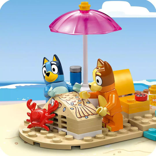 LEGO Building Blocks Bluey's Beach & Family Car Trip for 4+ Years 133 Pieces
