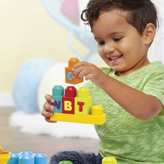 Mega Bloks Τουβλάκια A-B-C Learning Train για 1+ Έτους 50τμχ