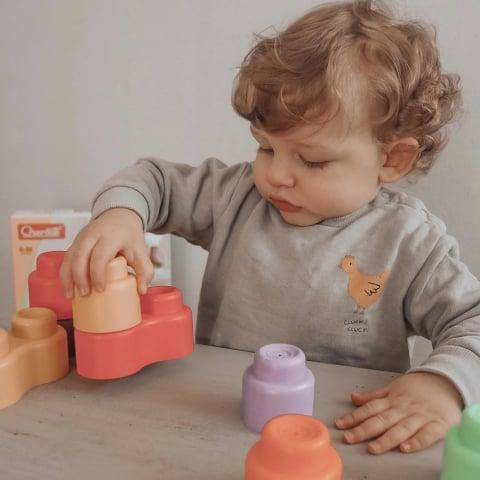 Quercetti Momy Soft Building Blocks for 6+ Months 24 Pieces