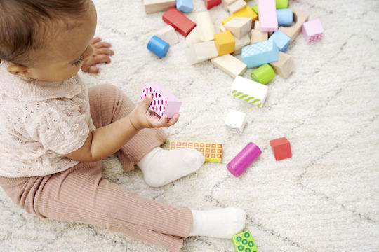 Eichhorn Wooden Building Blocks for 2+ Years 50 Pieces