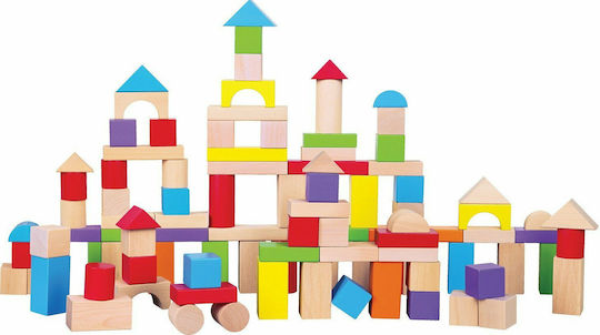 New Classic Toys Cuburi De Construit Colorate Pentru 1.5+ Ani 100 Bucăți