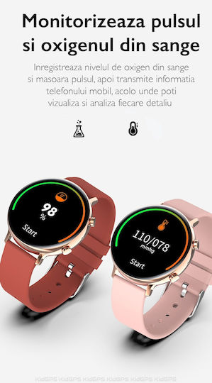 Colecția de Smartwatch-uri W33 Idealstore Ecran Tactil Ips Bluetooth Notificări Twitter Mesaje Facebook Skype Whatsapp Monitorizare Ritm Cardiac Ecg Pedometrul Distanță Calorii Ip 68 Negru