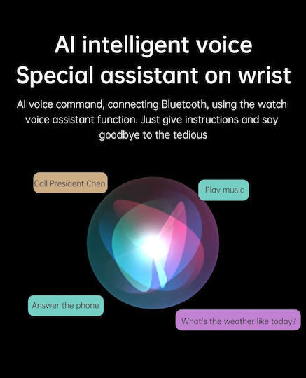 Smartwatch New Style Collection Idealstore 1.43 Inch HD AMOLED Display Bluetooth Call Message Reception NFC Heart Rate Sleep Monitoring Voice Assistant Built-in Speaker Microphone IP67 Android-iOS Long Battery Gold Metal Edition