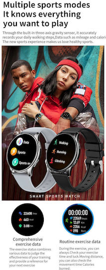 Oppos Smartwatch Idealstore 1.32 Inch Hd Screen Call Text App Notifications Water Resistant Heart Rate Monitor Sleep Menstrual Cycle Tracker Body Temperature Multi-sport Compatible Ios Android Gold