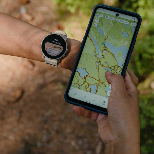 Suunto 9 Peak Pro Titanium 43mm Waterproof Smartwatch with Heart Rate Monitor (Titanium Sand)