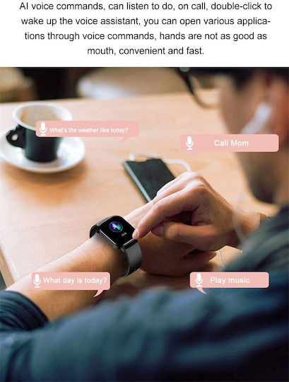 Xiawatch Smartwatch Idealstore Ecran Amoled HD Apelare Bluetooth NFC Asistent Vocal Monitorizare Sănătate Aplicație Piața de Acțiuni Test de Respirație și Stres Respingere Apeluri Mod Multi-sport Silicon Gri