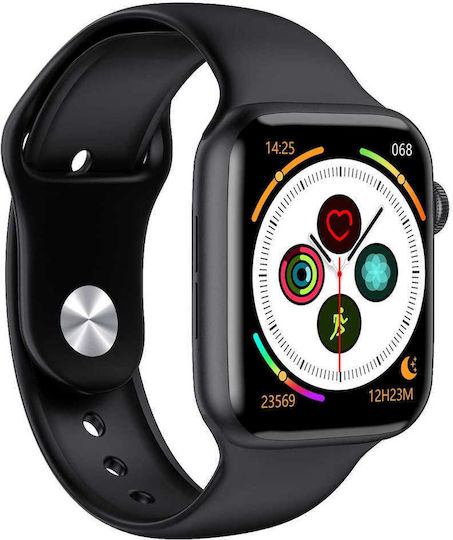 Smartwatch Pro F26 Edition Idealstore Touch Screen 1.75 Inch HD Display Monitors Heart Rate Blood Pressure Distance Sleep Calories Burned IP68 Pedometer Colour Black