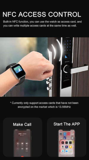 Ceas Inteligent Colecția Star Idealstore Ecran Tactil 1.85 Inch Apel NFC Notificări Mesaje prin Bluetooth Monitorizare Ritm Cardiac Somn Difuzor și Microfon Încorporat IP67 Alarmă Android-iOS Negru Metalic