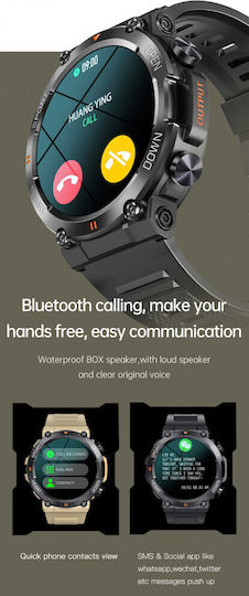 Discoverwatch Smartwatch Idealstore 1.43 Inch Hd Amoled Display Call Answering Function Built-in Speaker Microphone Facebook Whatsapp Instagram Notifications Ai Voice Blood Pressure Stopwatch Pedometer Green
