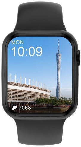 Smartwatch Idealstore I Watch S6 Voll-Touchscreen Gebogenes 2.5D-Display Anruffunktion Eingebauter Lautsprecher Mikrofon Multi-Sport-Funktion Herzfrequenzsensor Schrittzähler Schlafmonitor Farbe Schwarz