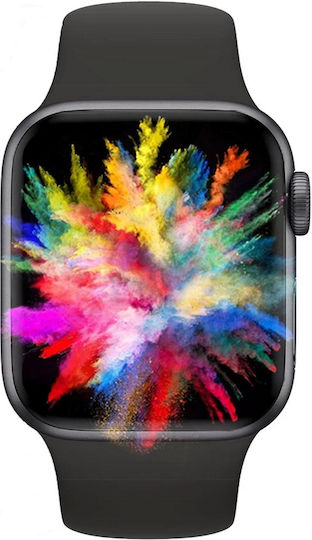 Smartwatch Idealstore I Watch S6 Voll-Touchscreen Gebogenes 2.5D-Display Anruffunktion Eingebauter Lautsprecher Mikrofon Multi-Sport-Funktion Herzfrequenzsensor Schrittzähler Schlafmonitor Farbe Schwarz