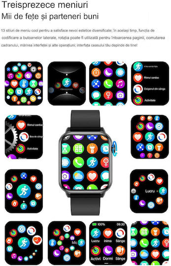 ZFit Smartwatch mit Pulsmesser (Schwarz)
