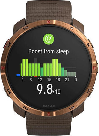 Polar GRIT X2 44mm Waterproof Smartwatch with Heart Rate Monitor (Brown)
