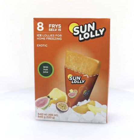 Sun Lolly Granita Exotic Sticks 480ml