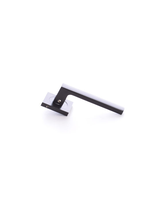 CasaDino Lever Middle Door with Rosette 106 Pair Black