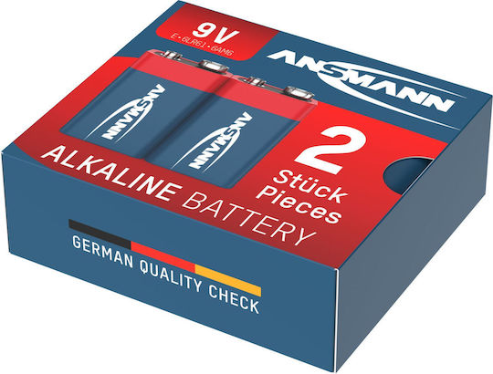 Ansmann Alkaline Batterien 9V 2Stück 5015591