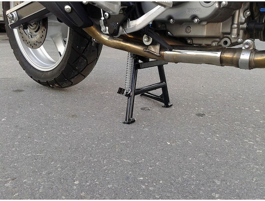 Cosmo Motorcycle Peripheral Parts Double Central Stand in Black Color 100.002