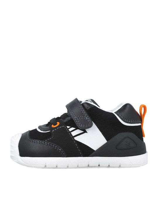 Kinder Sneakers Anatomisch mit Klettverschluss Schwarz