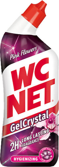 Wc Net Crystal Gel Καθαρισμού Λεκάνης με Άρωμα Pink Flowers 750ml