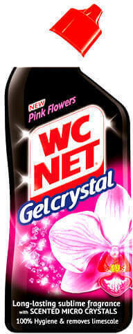 Wc Net Crystal Gel Καθαρισμού Λεκάνης με Άρωμα Pink Flowers 750ml