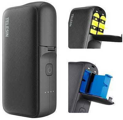 Telesin GP-PB-001 Charger for GoPro Hero 10 Hero 11 and Hero 9 with Powerbank