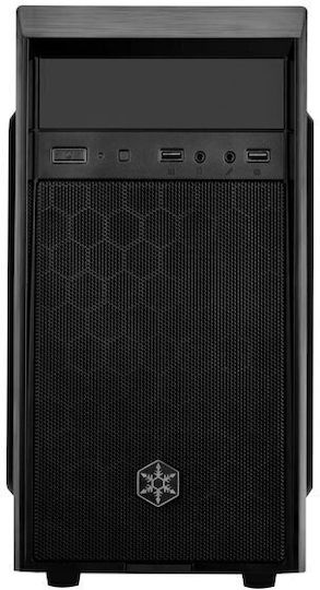 Silverstone Precision PS16 Midi Tower Κουτί Υπολογιστή Μαύρο