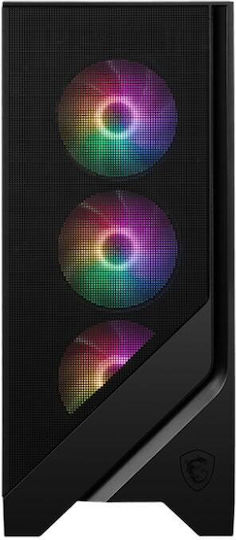 MAG Forge 120A Airflow Геймърско бюро Midi Tower Компютърна кутия със страничен прозорец и RGB осветление 650W 80+ Bronze Power Supply