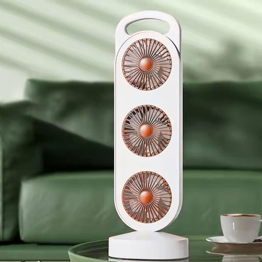 Ventilator Reîncărcabil cu Flux Triplu de Aer Sds-27525 Alb Verde