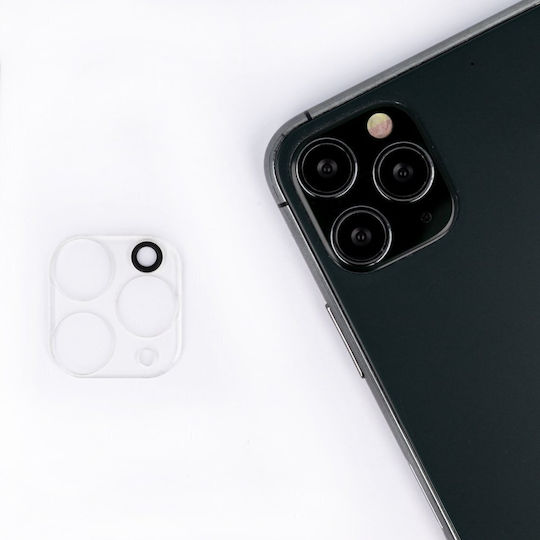 Full Протектор за камера Закалено стъкло White за iPhone 11