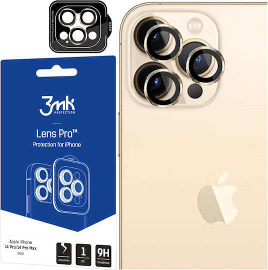 3MK Camera Protection Tempered Glass Gold for the iPhone 14 Pro / 14 Pro Max