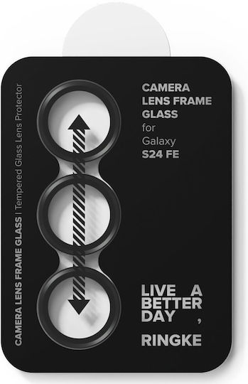 Ringke Frame Protector Προστασία Κάμερας Tempered Glass Μαύρο για το Galaxy S4 FE