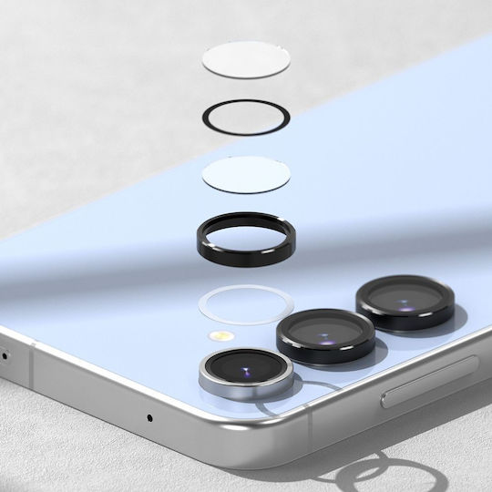 Ringke Frame Protector Προστασία Κάμερας Tempered Glass Μαύρο για το Galaxy S4 FE