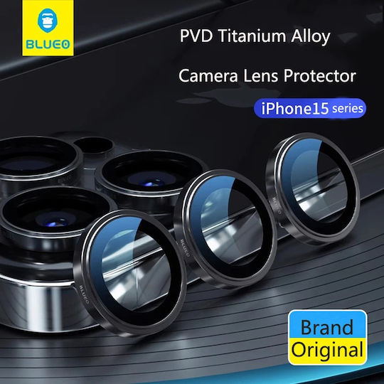 Blueo Lens Glass Προστασία Κάμερας Tempered Glass Γκρι για το iPhone 15 Pro, iPhone 15 Pro Max, iPhone 16 Pro, iPhone 16 Pro Max