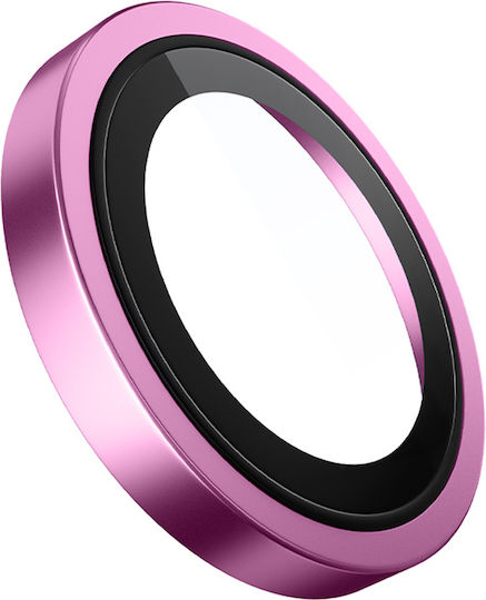 Blueo Camera Protection Metal Frame Pink for the iPhone 16, iPhone 16 Plus
