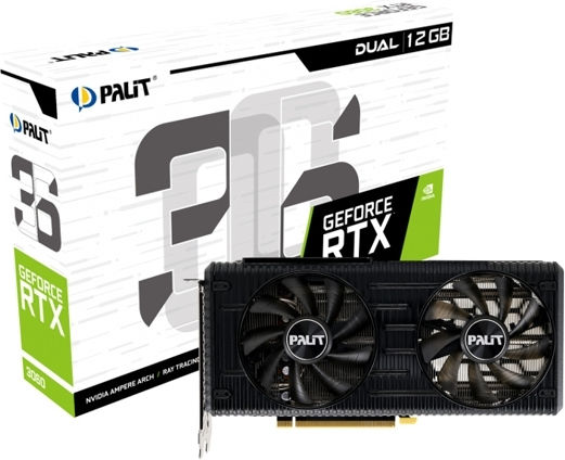 Palit GeForce RTX 3060 12GB GDDR6 Dual Κάρτα Γραφικών