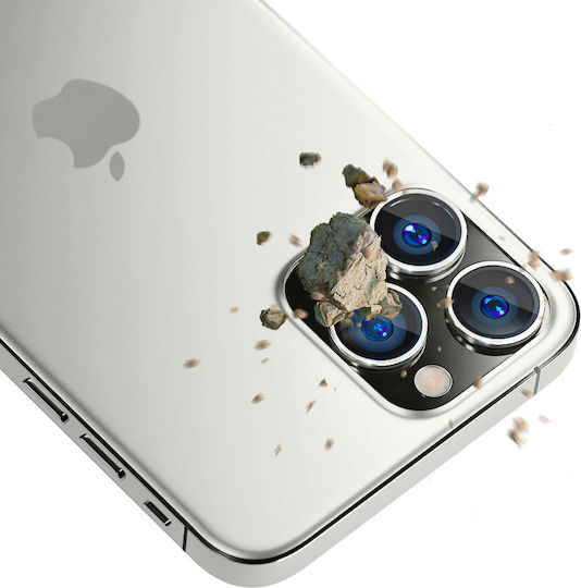 3MK Lens Protection Pro Προστασία Κάμερας Tempered Glass Ασημί για το iPhone 13 Pro / 13 Pro Max