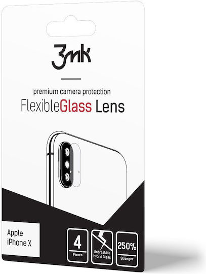 3MK FG Lens Flexible Glass Camera Protection Tempered Glass Transparent for the iPhone X