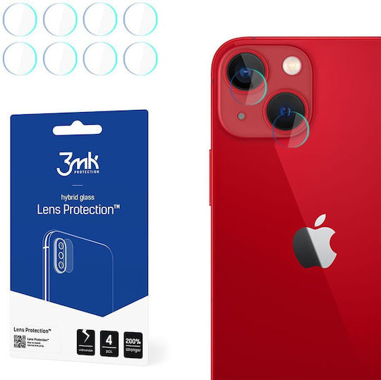 3MK Lens Protection 4τμχ Προστασία Κάμερας Tempered Glass Διάφανο για το iPhone 13 / 13 mini