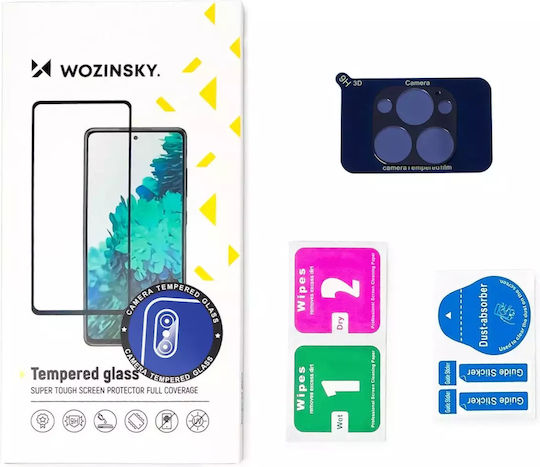 Wozinsky Full Протектор за камера Закалено стъкло Черен за iPhone 15 Plus