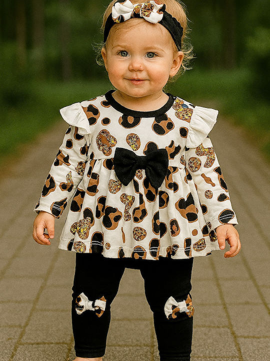 Παιδικό Σετ με Παντελόνι Χειμερινό 2τμχ Εκρού, Μπεζ, Σοκολά