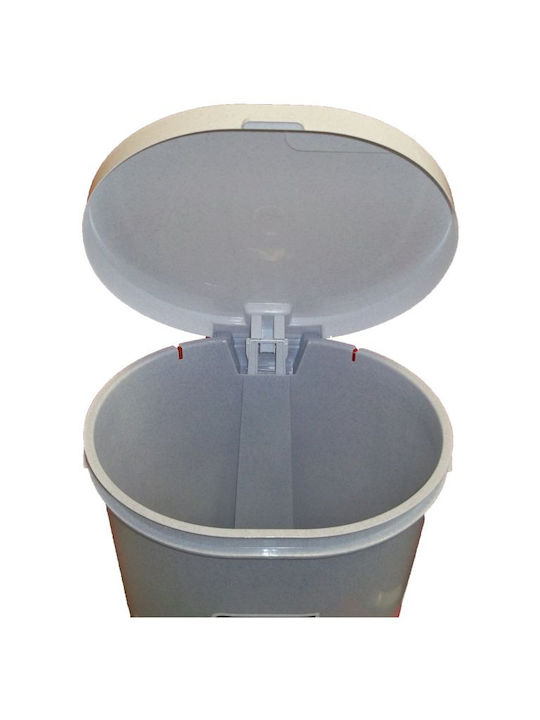 Curver Plastic Waste Bin with Pedal Grey 25L