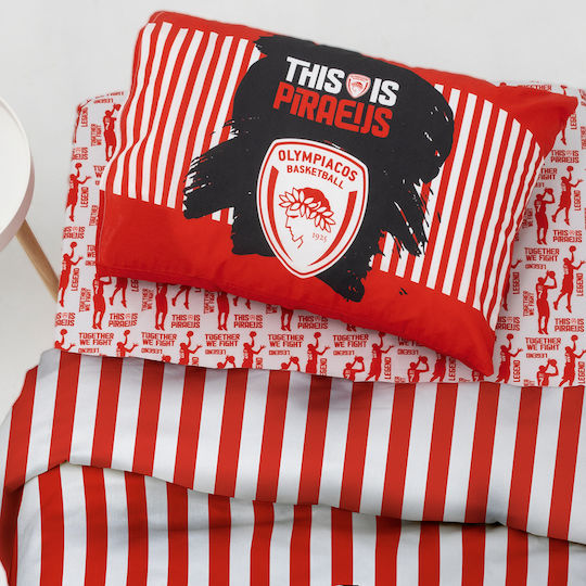 Palamaiki Детски калъфи за възглавници от 100% памук 52x72бр Red Palamaiki Детски калъфи за възглавници от 100% памук 52x72бр Red