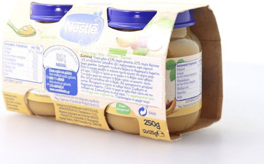 Nestle Πουρές Φρούτων-Λαχανικών Fruit Pot με Γεύση Mπανάνα, Mήλο & Bερίκοκο 250gr για 5+ Μηνών