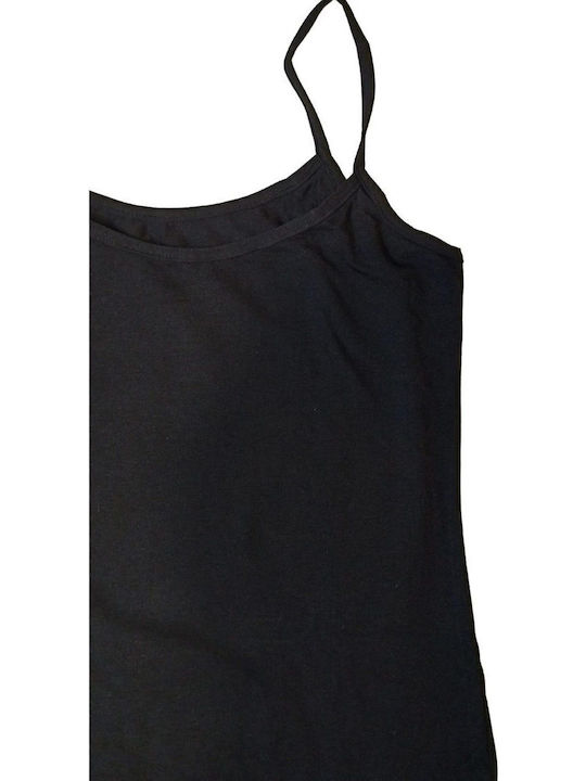 Gd006 Women's T-Shirt with Spaghetti Strap Black
