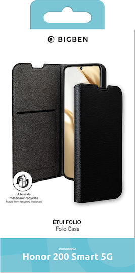 Bigben Case Honor 200 Smart Model Folio Wallet Stand Function Black