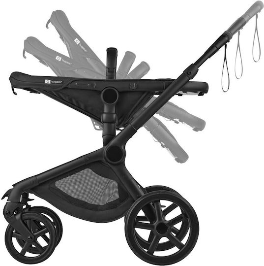 Bugaboo Fox 5 Adjustable 2 in 1 Baby Stroller Suitable for Newborn Black-Desert Taupe Melanze 9.9kg