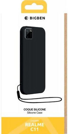 Bigben Verbundenes Realme C11 2021 Silikon Handyhülle Mit Passendem Handgelenkband Schwarz