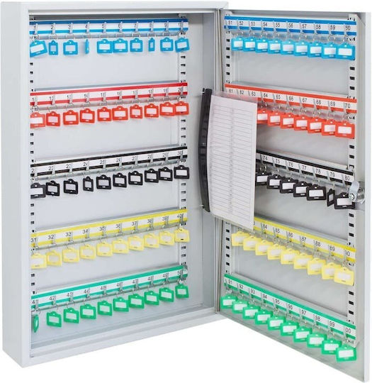 Arregui Agățătoare Chei Metalică PL100 100 Compartimente Cu Încuietoare 38x8x55cm